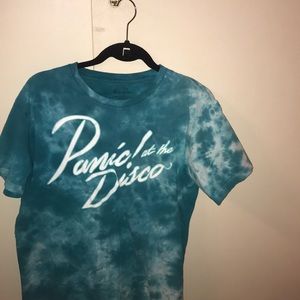 Panic! at the Disco blue tie-dye shirt (MENS SIZE)